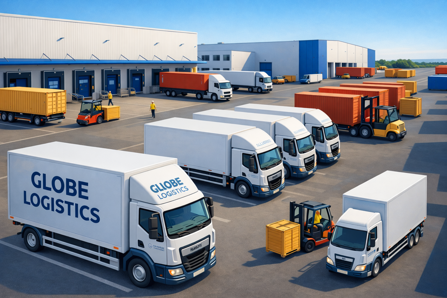 Truck on highway at dusk