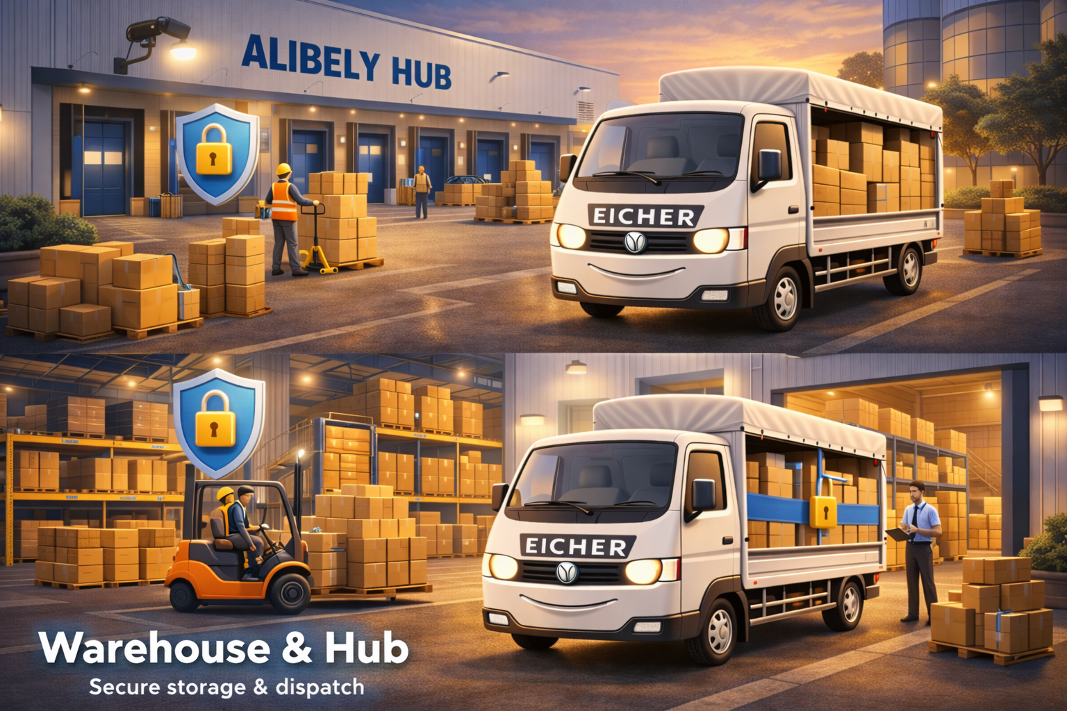 Warehouse and logistics hub